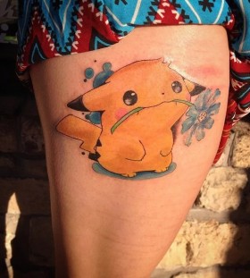 cute Pikachu tattoo1
