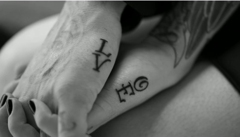 Love Matching Tattoo For Couple