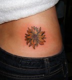 Daisy Tattoo Design Ideas for Women on Waist / Hip - Flower Tattoos
