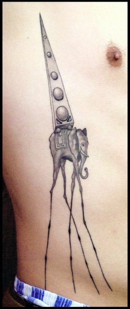 Dali Elephant Tattoo by Wilsonrl1978