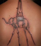 Dali Elephant Tattoo Colin Dale Skin and Bone