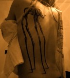 Fascinating Dali Elephant Tattoo On Full Back for Women