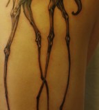 Finished Dali Elephant Tattoo for Women and Men
