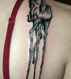 Salvador Dali Elephant Tattoo for Women