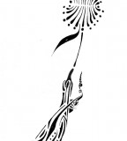 Bird And Dandelion Tattoo Design