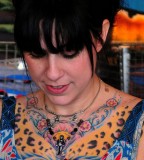 Danielle Colby Chest Tattoo Design Picture