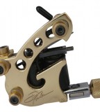 Danny Fowler Style Gold Tattoo Machine With Signature ST404