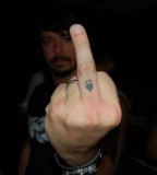 Dave Grohl Heart Tattoo On His Finger
