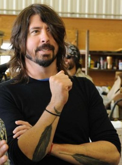 Dave Grohl’s Feather Tattoo On His Left Forearm