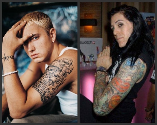 Eminem VS Davey Havok Arm Tattoos: Who do you think looks better?