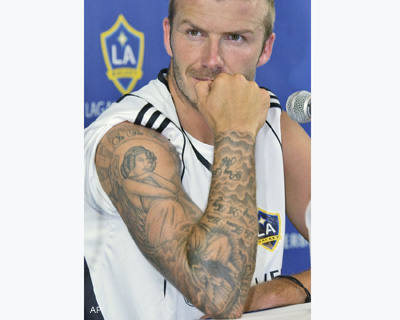 David Beckham Big Tats With Wings