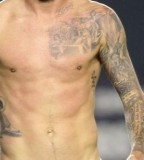David Beckham Chest Tattoos 