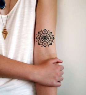 delicate mandala tattoo