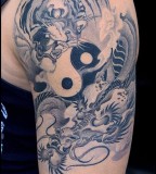 Dragon Vs Tiger Tattoo Halfsleeve
