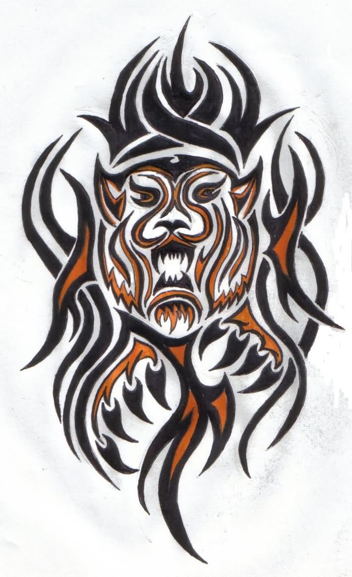 Tribal Tiger Tattoos Sample