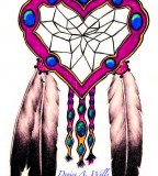 Dreamcatcher And Eagle Feathers Tattoo Design by Denise