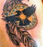 Cool Eagle Feather Tattoo Design Ideas