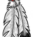 Eagle Feathers Temporary Tattoos Designs
