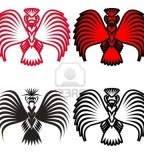 Eagle Symbols And Tattoo Illustration Design