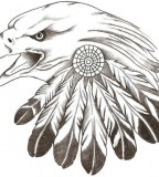 Awesome Eagle Tattoos Drawing Design