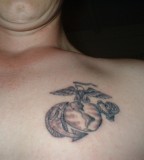Eagleglobe And Anchor Tattoo On Bradon