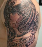 Best Marine Corp Eagle Globe And Anchor Tattoo Design