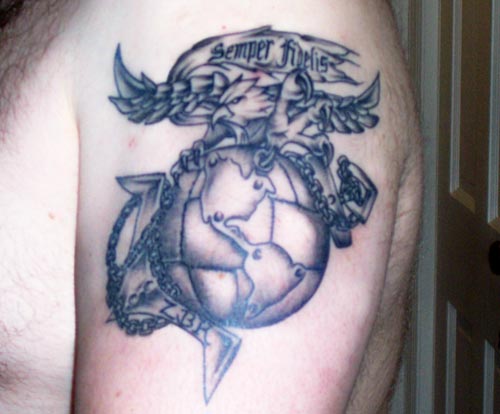 Steel Eagle Globe And Anchor Tattoo Marine Corps Tattoos
