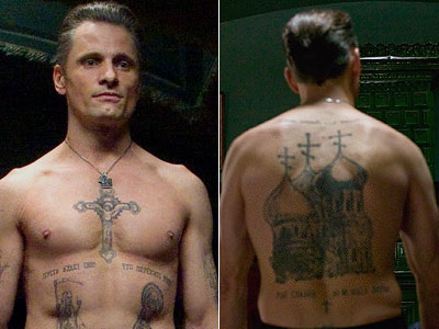 Eastern Promises Actor Tattoo on Body and Back