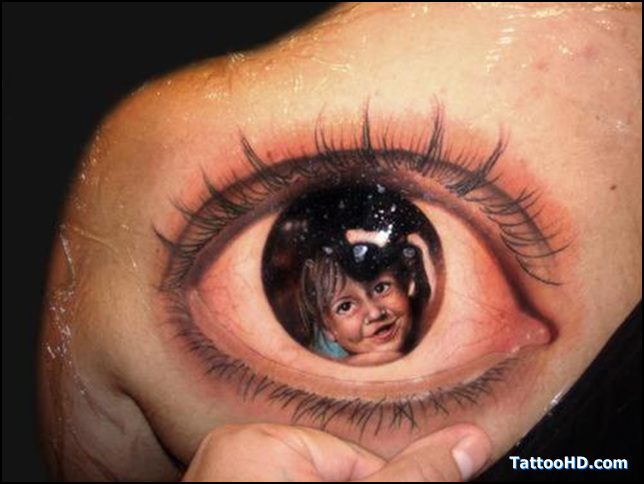 3D Egyptian Eye Tattoo Designs