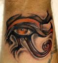 Cool Huros Eye Egyptian Tattoo Designs on Hand