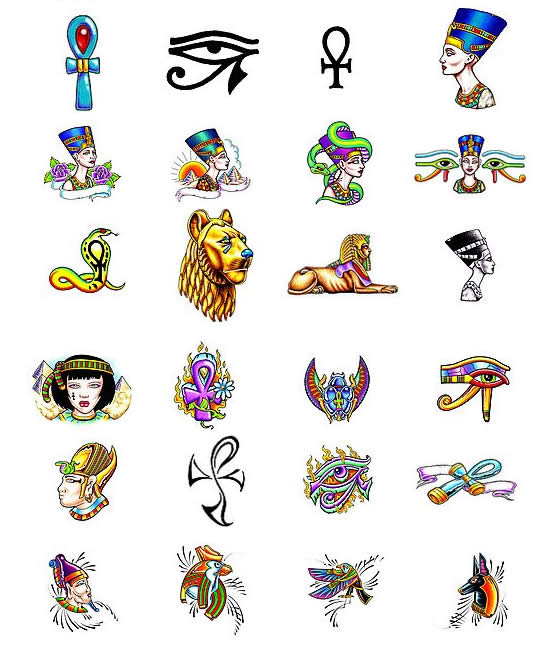 Egyptian Symbols Tattoo Designs
