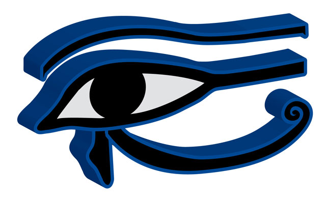 Blue Horus Eye Tattoo Design Sketch