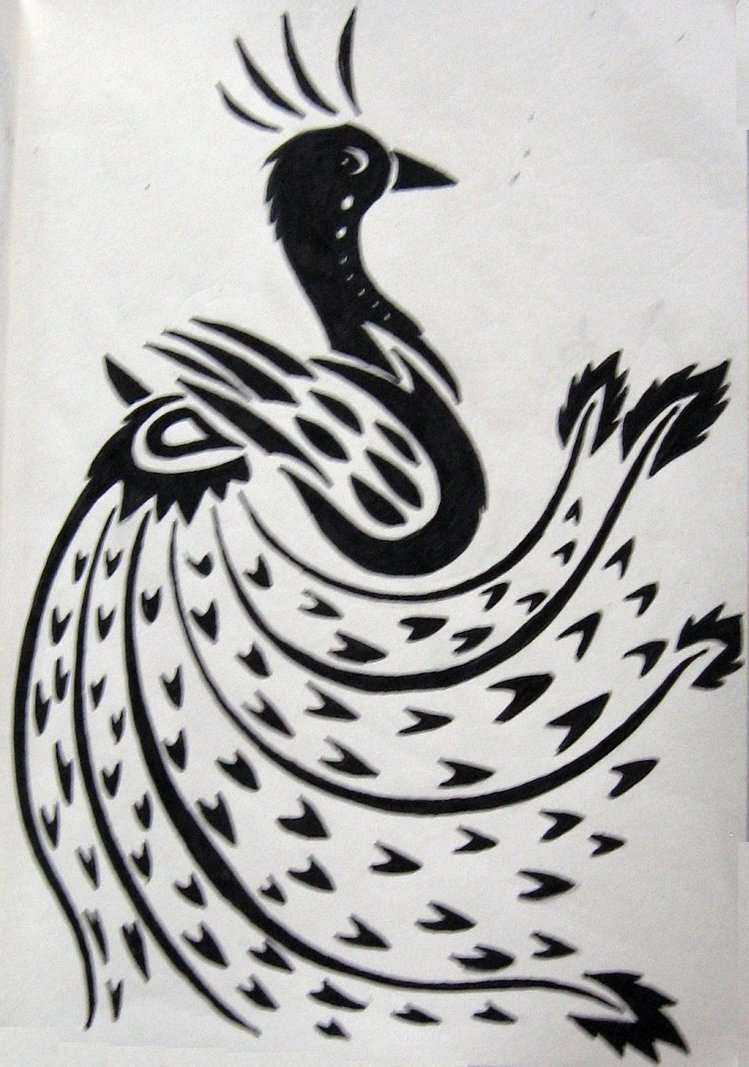 Tribal Peacock Tattoo Designs