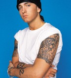 Ronnie R.I.P Tattoo on Eminem's Upper Left Arm