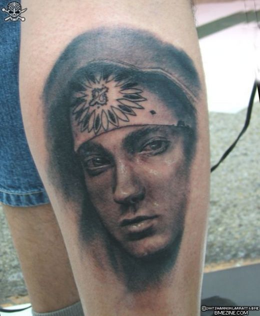 Gorgeous Eminem’s Face Inspired Tattoo Inpirations