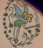 Fairy Cartoon Character Shaped Tattoo Design Pic