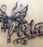 Fairy Scripture Tattoo Design with the Meaning Photo