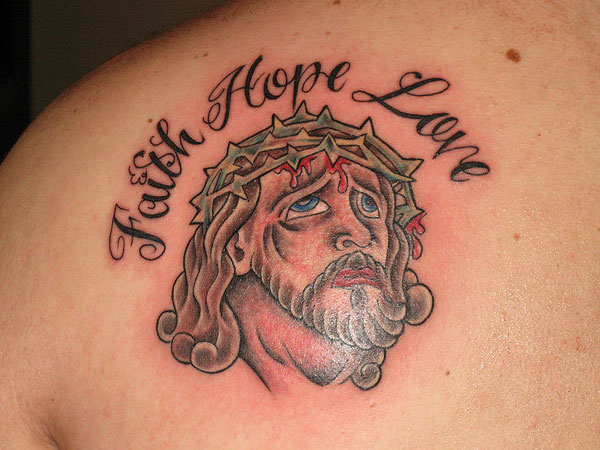 Faith Hope Love Lettering Tattoo – Faith Tattoos Design