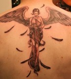 Love And Faith Angel Tattoo Design