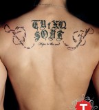 Verse Tattoos Quote Biblical Back-Tattoo Design