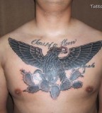 Latin Words Tattoos With Eagle