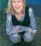 Fat Girl Krystyne Kolorful with Beautiful All Body Tattoos
