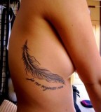 Feather Scatter To Birds Tattoo