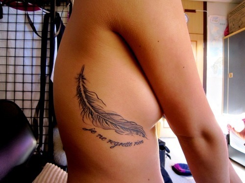 Feather Scatter To Birds Tattoo