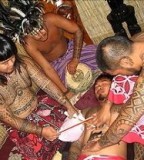 Batok Traditional Filipino Tribal Tattoo Design