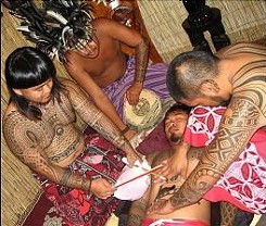 Batok Traditional Filipino Tribal Tattoo Design