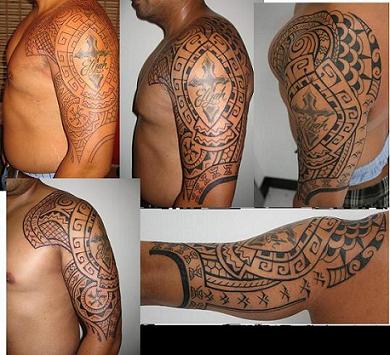 Filipino Tribal Tattoo for Left Men Sholuder