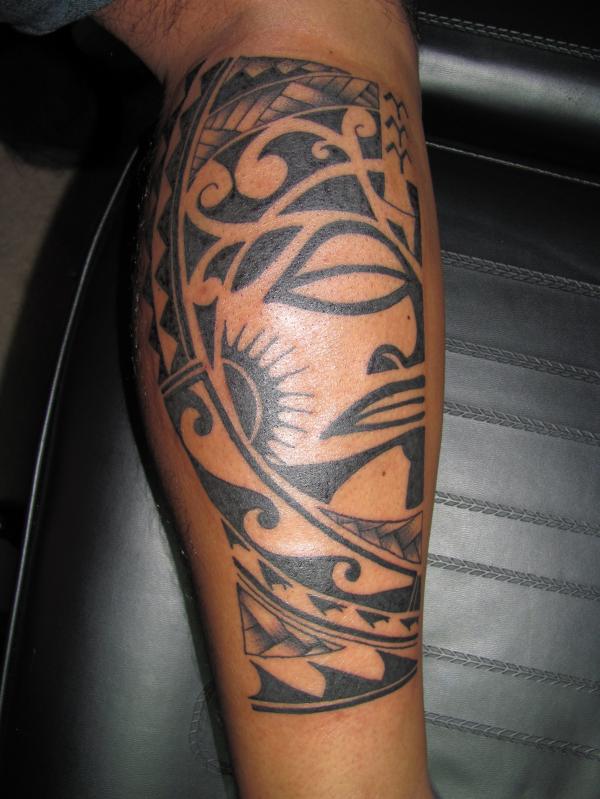 Y Leg Filipino Tribal Tattoo Designs