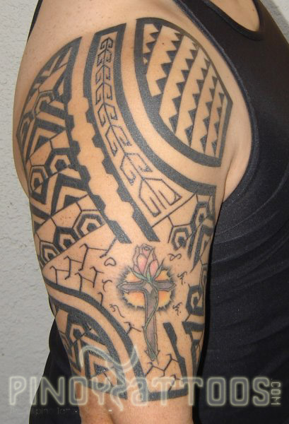 Exotic Filipino Tribal Tattoo Design for Lucky Man