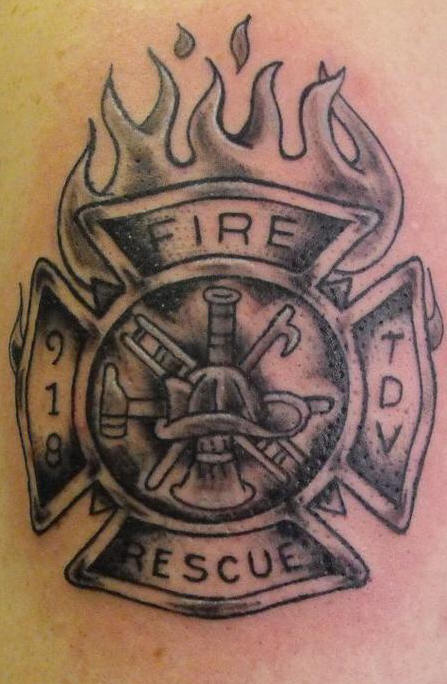 Charming Firefighter Tattoos Pictures And Images